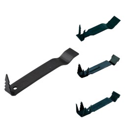 ARPIONE PER INFISSI n. 3 punte - mm 135 x 25 x sp. 2 - pz.17 x kg ca.