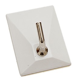 APPENDITUTTO ADESIVO 'SQUADRATO NEW' 1 posto - colore bianco