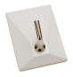 APPENDITUTTO ADESIVO 'SQUADRATO NEW' 1 posto - colore bianco