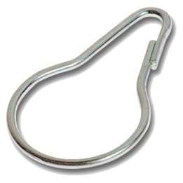 GANCI PER TENDA DOCCIA Ø mm. 30,5 medio - cf.100 pezzi