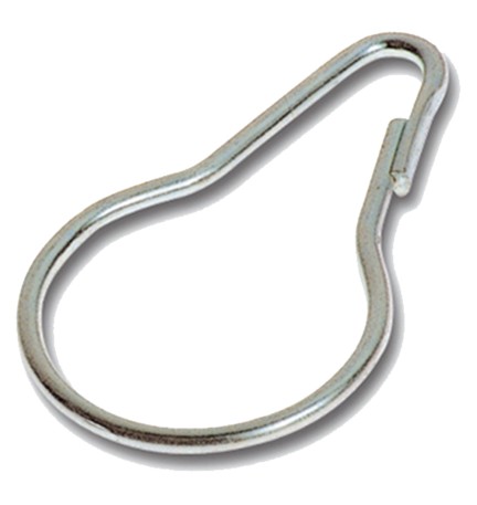 GANCI PER TENDA DOCCIA Ø mm. 30,5 medio - cf.100 pezzi