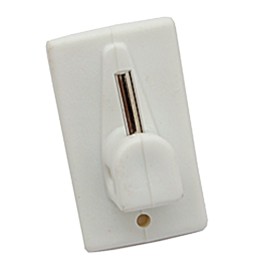 GANCIO ADESIVO IN PLASTICA PER BRIS BRIS colore bianco