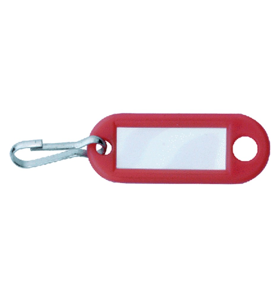 TARGHETTA PORTACHIAVI con moschettone cf. 100 pz