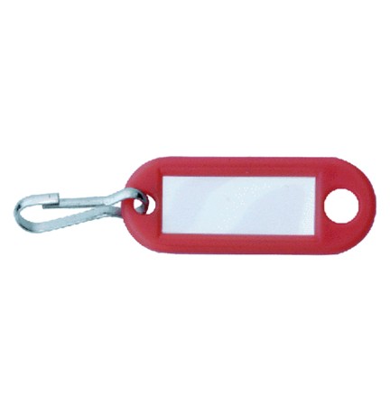 TARGHETTA PORTACHIAVI con moschettone cf. 100 pz