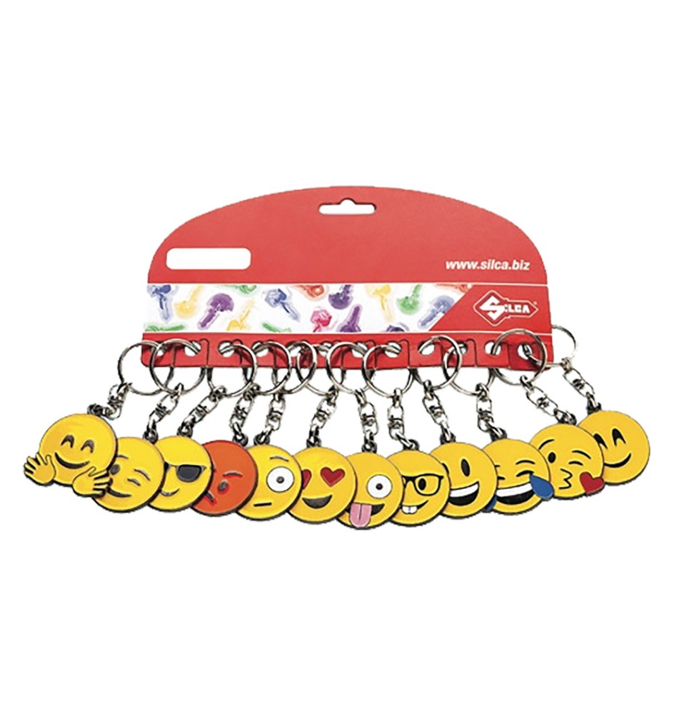 PORTACHIAVI 'EMOJI' cf. 12 pezzi (soggetti misti) - art. AVK7241