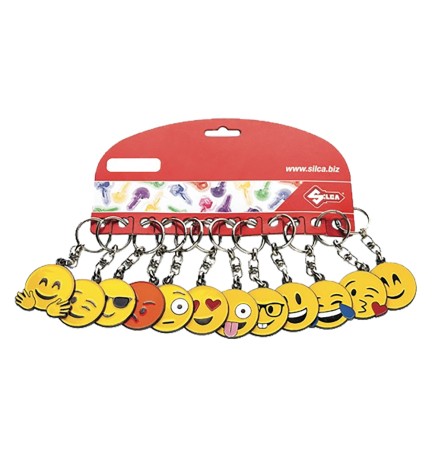 PORTACHIAVI 'EMOJI' cf. 12 pezzi (soggetti misti) - art. AVK7241