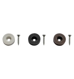 SOTTOSEDIA CON VITE ø 23 bianco - stecca da pz 8