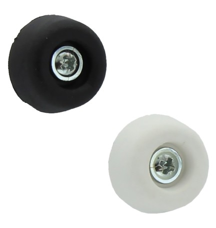 SOTTOSEDIA CONICO CON VITE mm 30 - colore bianco