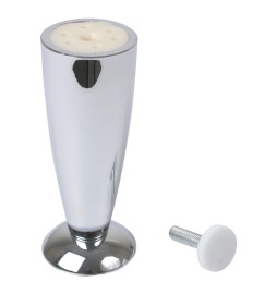PIEDINO PER MOBILI REGOLABILE CONICO h.mm 120 - cromo