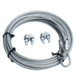 FUNE ACCIAIO ZINCATO PRETAGLIATA GANCIO ASOLA mm 4 x 3,0 mt