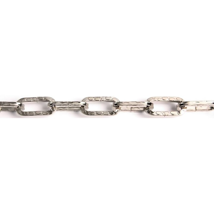 CATENA ORNAMENTALE PRETAGLIATA MARTELLATA QUADRATA 2,5 mt - bronzata