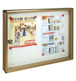 BACHECA PORTA AVVISI 2 FOGLI cm 55 x 5 x 40 - bronzo