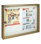 BACHECA PORTA AVVISI 2 FOGLI cm 55 x 5 x 40 - bronzo
