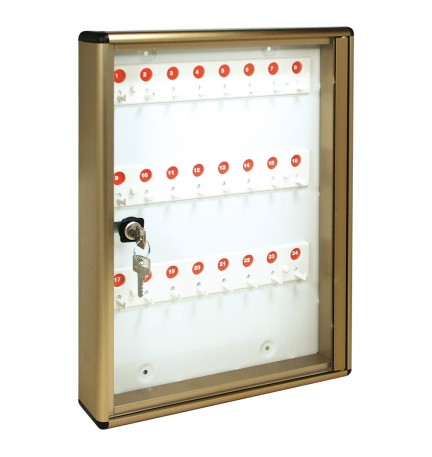 BACHECA PORTA CHIAVI cm 30 x 5 x 40 - 24 posti / bronzo