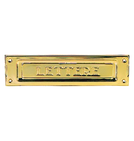BUCA PER LETTERE in ottone lucido