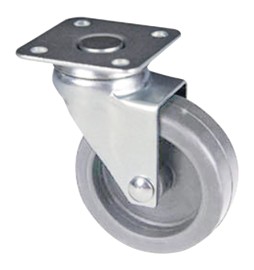 RUOTA PER MOBILI ART. 220 ø 35 - piastra mm 40x40 - grigia