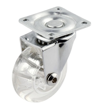 RUOTA PER MOBILI TRASPARENTE ø 50