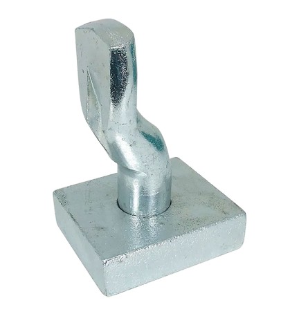 PERNO E PIASTRA PER CARDINE mm 24 (110/24 + 115/24) - portata 300 kg