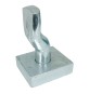 PERNO E PIASTRA PER CARDINE mm 24 (110/24 + 115/24) - portata 300 kg