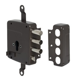 SERRATURA DA APPLICARE TRIPLICE PER LEGNO ART. 561 E 60 Dx