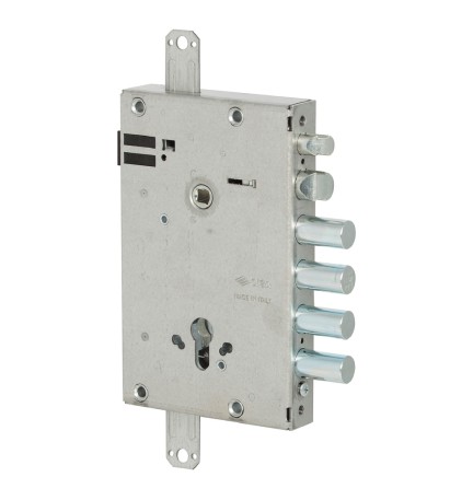 SERRATURA ELETTRICA DA APPLICARE TRIPLICE PER PORTE BLINDATE ART. 15515 E 64 - 2 mandate / 4 catenacci