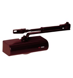 CHIUDIPORTA AEREO 'SMART PLUS 2' C1416 con fermo - testa di moro