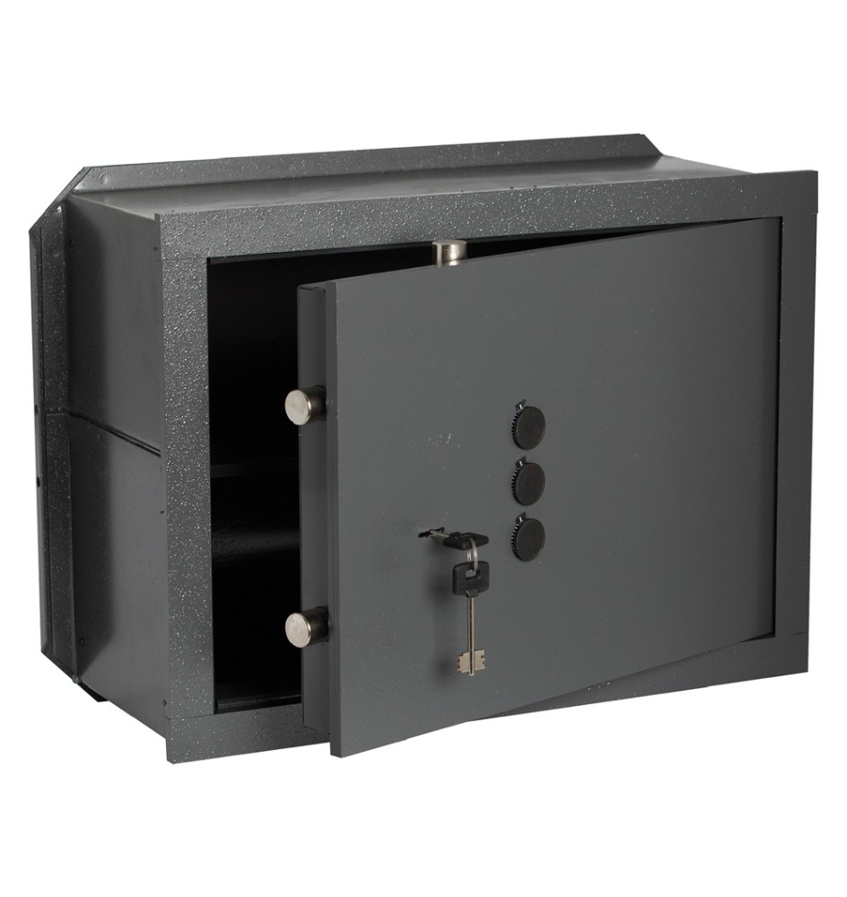 CASSAFORTE CON CHIAVE E COMBINAZIONE '82210' cm 36 x 49 x 25 - 4+2 catenacci