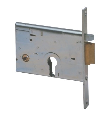 SERRATURA ELETTRICA DA INFILARE PER ALLUMINIO ART. 14011 E58 DX - fr.mm 20/int.mm 48 scrocco