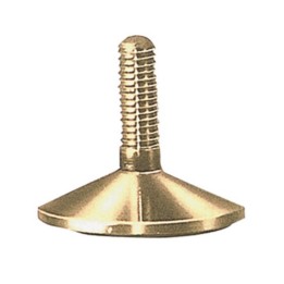 PIEDINO FISSO OTTONE MA10 X D 60 MM