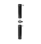 TUBO TELESCOPICO P/STUFA A PELLET D 8 CM NERO OPACO