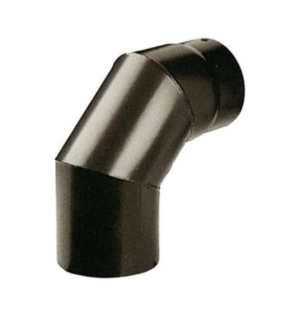 GOMITO PLUS PORCELLANATO 90 D 15 CM NERO OPACO