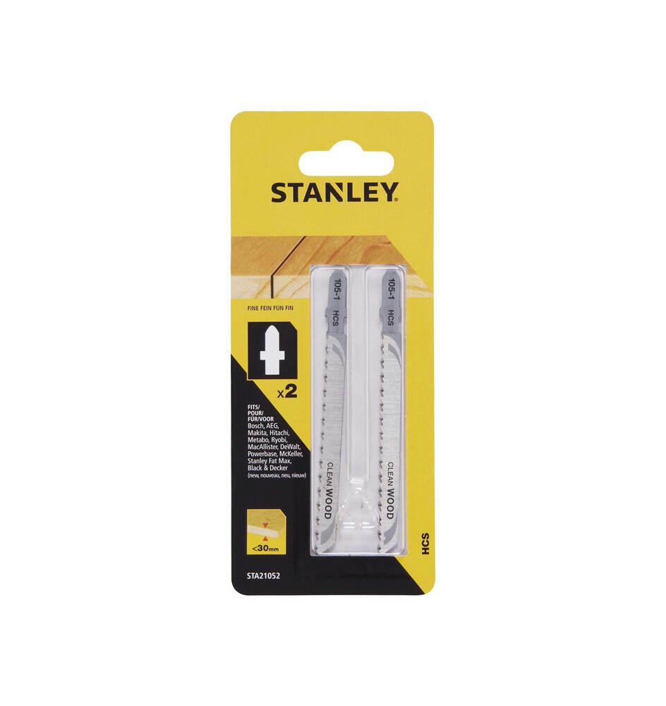 STANLEY STA21052 2 LAME LEGNO RETT.T/FINE ATT T