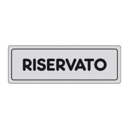 ETICHETTA ADESIVA 150X50 RISERVATO
