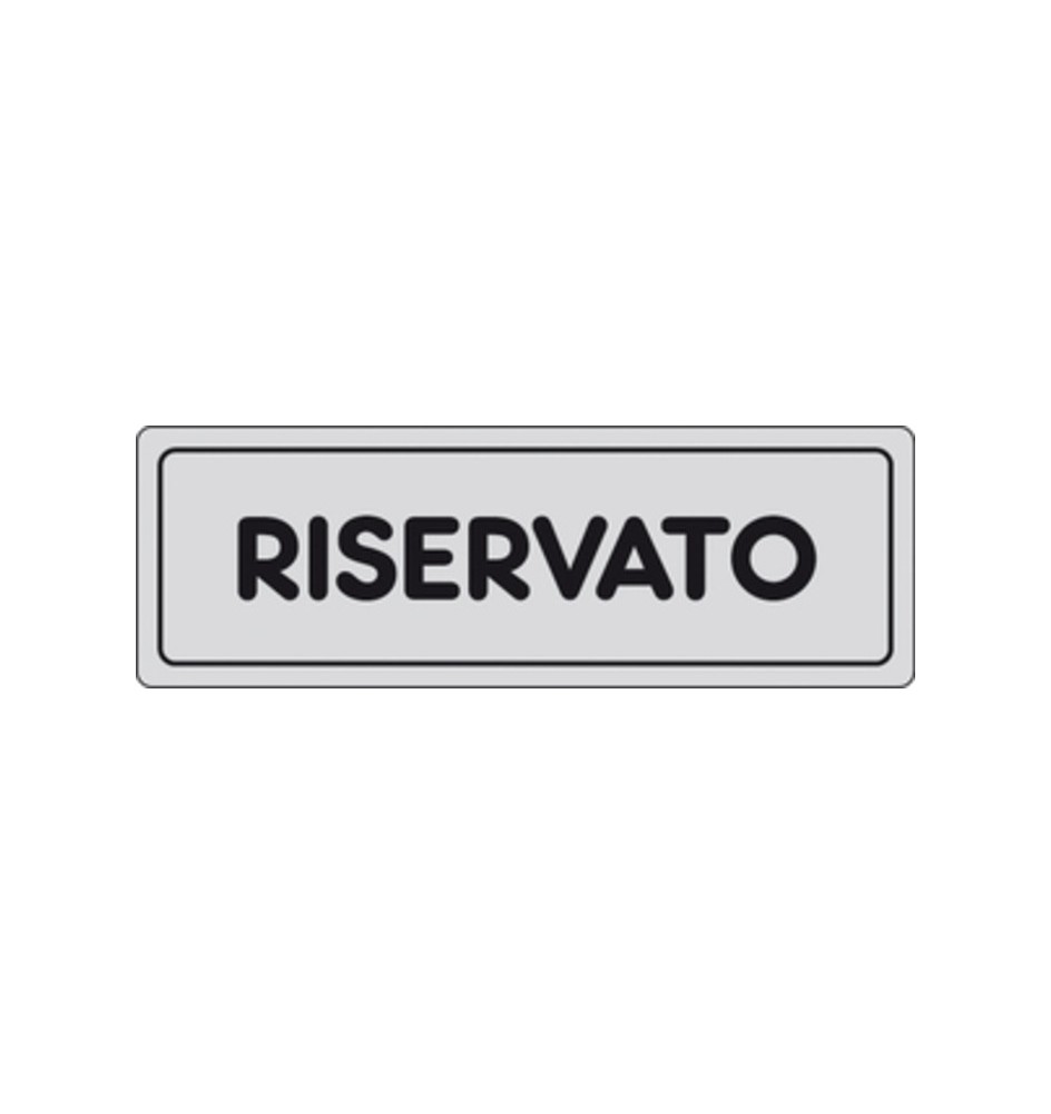 ETICHETTA ADESIVA 150X50 RISERVATO