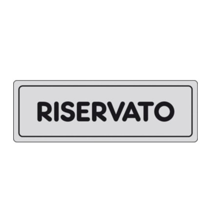 ETICHETTA ADESIVA 150X50 RISERVATO