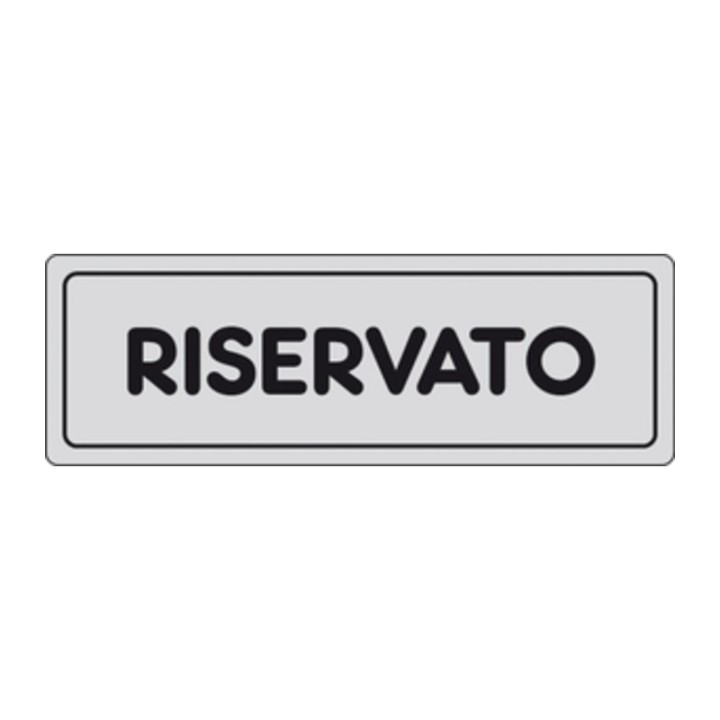 ETICHETTA ADESIVA 150X50 RISERVATO