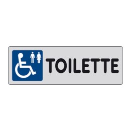 ETICHETTA ADESIVA 150X50 TOILETTE (DISABILI)