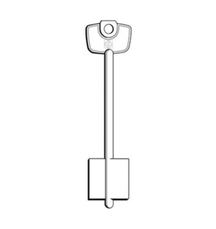 SILCA 5C9 CHIAVE DOPPIA MAPPA OTTONE