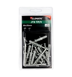 ELEMATIC BLISTER TASSELLO JTX TP/V 6X35 C/VITE 20 PZ