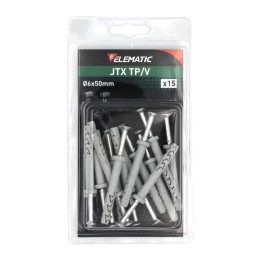 ELEMATIC BLISTER TASSELLO JTX TP/V 6X50 C/VITE 15 PZ