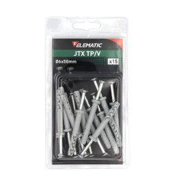 ELEMATIC BLISTER TASSELLO JTX TP/V 6X50 C/VITE 15 PZ