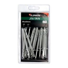 ELEMATIC BLISTER TASSELLO JTX TP/V 6X60 C/VITE 15 PZ