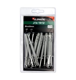 ELEMATIC BLISTER TASSELLO JTX TP/V 6X60 C/VITE 15 PZ