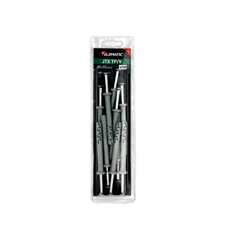 ELEMATIC BLISTER TASSELLO JTX TP/V 8X75 C/VITE 10 PZ