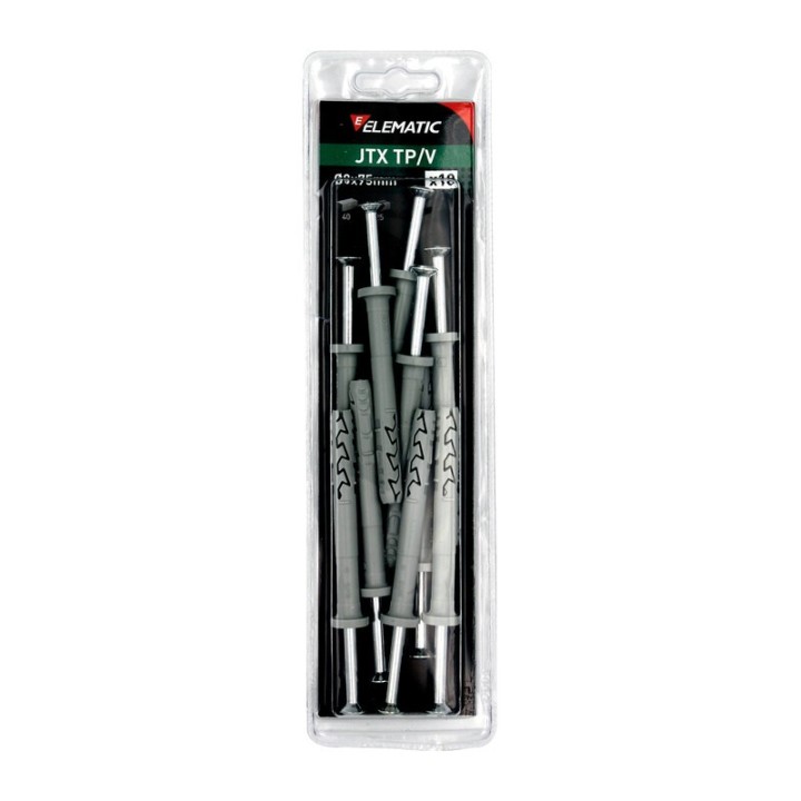 ELEMATIC BLISTER TASSELLO JTX TP/V 8X75 C/VITE 10 PZ