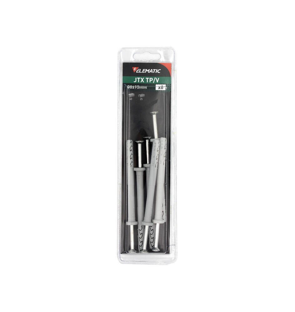 ELEMATIC BLISTER TASSELLO JTX TP/V 8X95 C/VITE 6 PZ