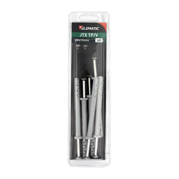 ELEMATIC BLISTER TASSELLO JTX TP/V 8X95 C/VITE 6 PZ