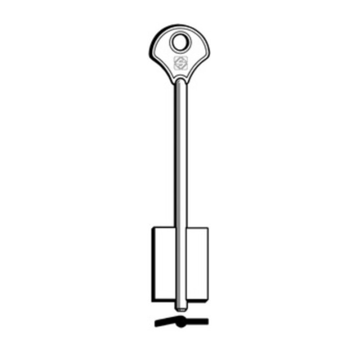 SILCA 5EY3 CHIAVE DOPPIA MAPPA OTTONE
