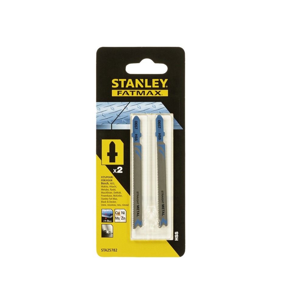 STANLEY STA25782 2 LAME METALLO T/FINE ATT. T
