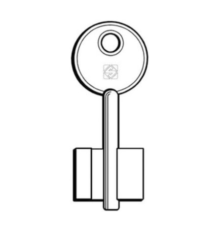 SILCA 5ID7 CHIAVE DOPPIA MAPPA OTTONE